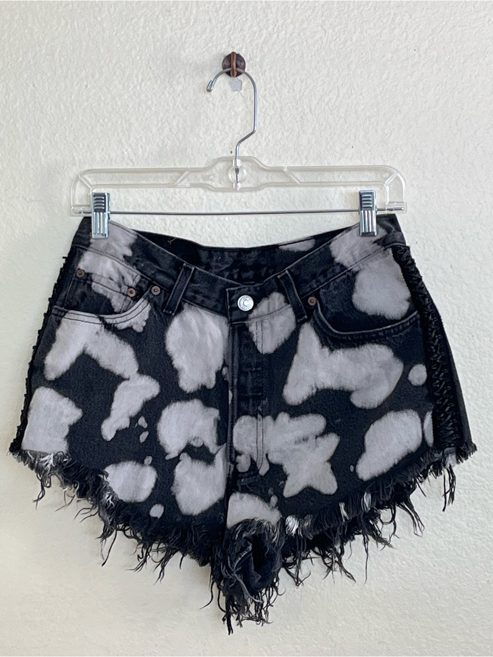 Furst of a Kind Vintage Upcycled One-of-a-kind Levi’s Distressed Denim Shorts